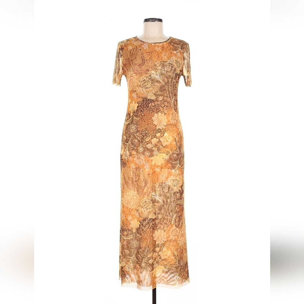 Misa Vanessa Dress In Goldwn Batic- Size M